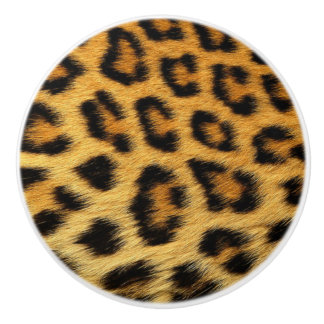 Elegnat Leopard Fur Skin - Rich Luxury Fashion Ceramic Knob