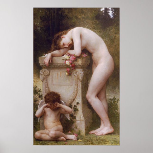 Elegy by William-Adolphe Bouguereau Poster (Front)