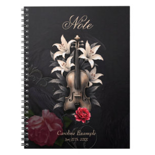 Elegy for a Fallen Song – Romantic Gothic Violin Notebook