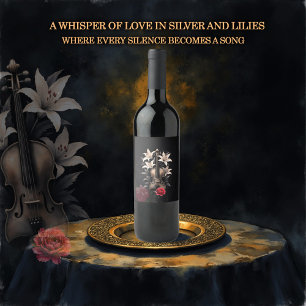 Elegy for a Fallen Song – Romantic Gothic Violin Wine Label