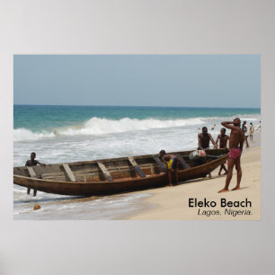 Eleko Beach, Lagos, Nigeria. Poster