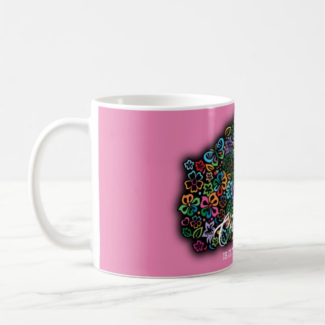 Elelgant Colour of Life Design Coffee Mug (Left)