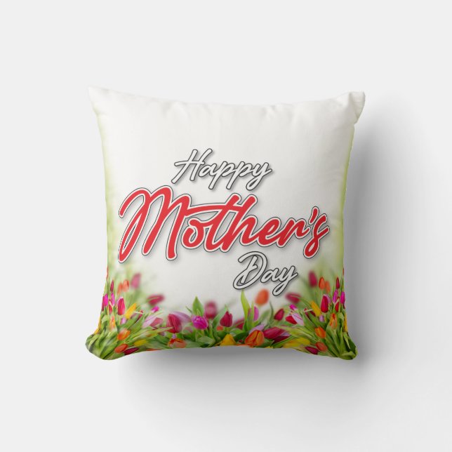 Elelgant Colourful Mother’s Day Design Pillow (Front)