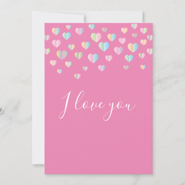 Elelgant Simple I love you Design Invitation (Front)