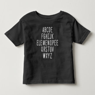 ELEMENOPEE Alphabet Toddler T-Shirt