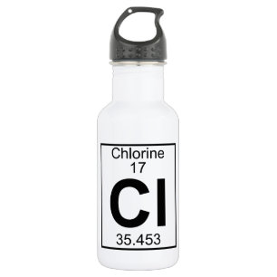 Element 017 - Cl - Chlorine (Full) 532 Ml Water Bottle