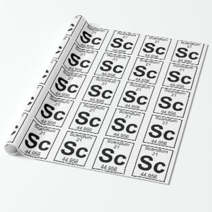 Element 021 - Sc - Scandium (Full) Wrapping Paper