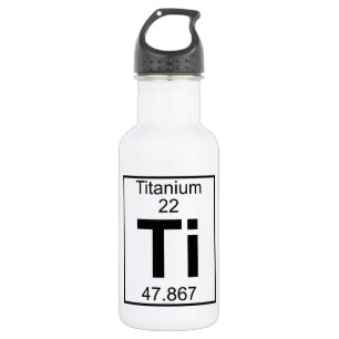 Element 022 - Ti - Titanium (Full) 532 Ml Water Bottle