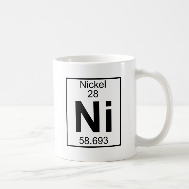 Element 028 - Ni - Nickel (Full) Coffee Mug (Right)