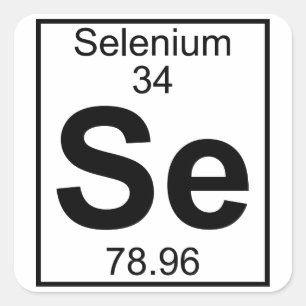 Element 034 - Se - Selenium (Full) Square Sticker