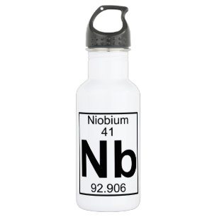 Element 041 - Nb - Niobium (Full) 532 Ml Water Bottle