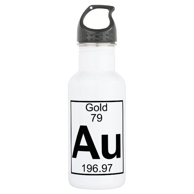 Element 079 - Au - Gold (Full) 532 Ml Water Bottle (Front)