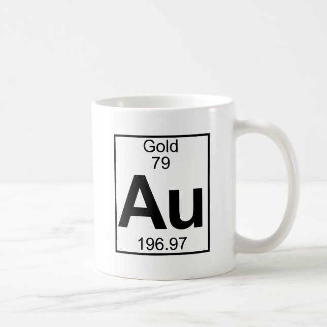 Element 079 - Au - Gold (Full) Coffee Mug (Right)