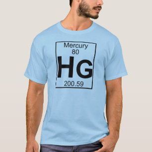 Element 080 - Hg - Mercury (Full) T-Shirt
