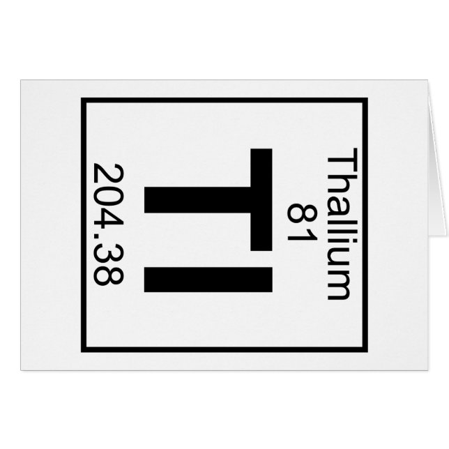 Element 081 - Tl - Thallium (Full) (Front Horizontal)
