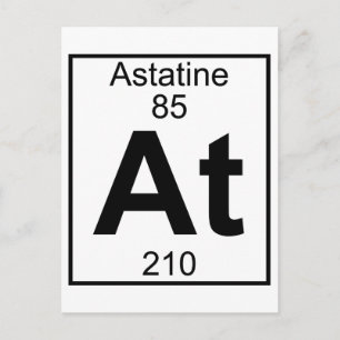 Element 085 - At - Astatine (Full) Postcard
