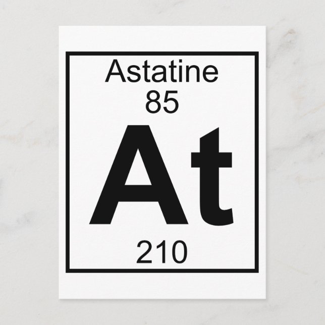 Element 085 - At - Astatine (Full) Postcard (Front)