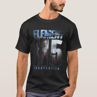 Element 115 Ununpentium Alien UFO Area 51 Flying S T-Shirt