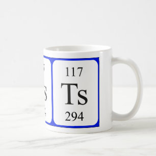 Element 117 white mug - Tennessine