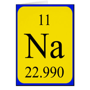 Element 11 card - Sodium