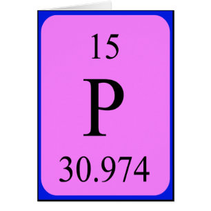 Element 15 card - Phosphorus