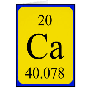 Element 20 card - Calcium