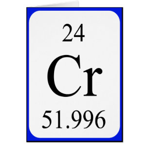 Element 24 card - Chromium white