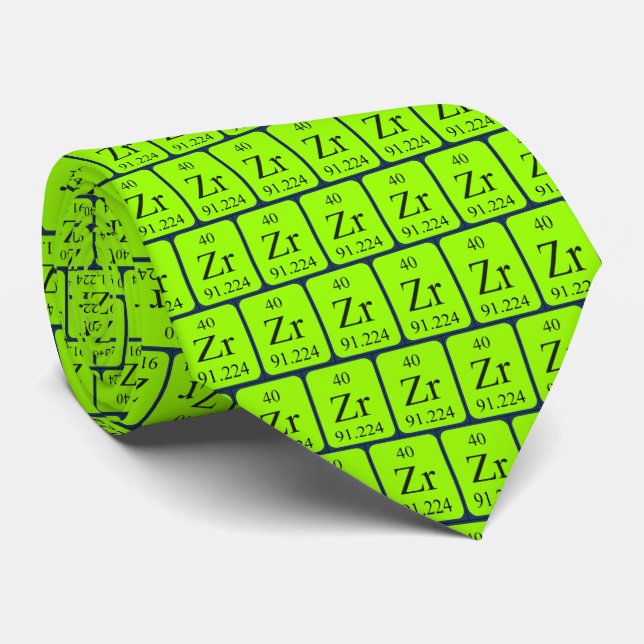 Element 40 Zirconium tie Transparent graphics (Rolled)