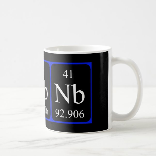 Element 41 mug - Niobium (Right)