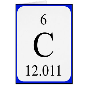 Element 6 card - Carbon white