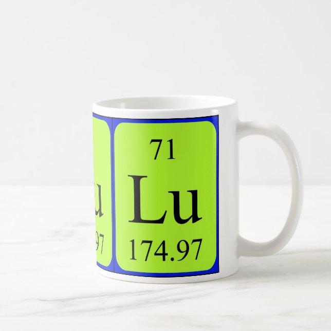 Element 71 mug - Lutetium (Right)