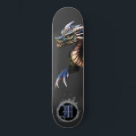 *~* Element AP88 Elemental Dragon Fierce Blue Skateboard<br><div class="desc">(Search code AP88 to find similar items ) Easily Transfer to other Zazzle Products. Elemental Element DRAGON with RING of FIRE / FLAMES / FLAME and INITIAL MONOGRAM for your name - Keep or edit or delete the text. This Fierce Popular trending skateboard Chinese style custom pro Element Dragon design...</div>