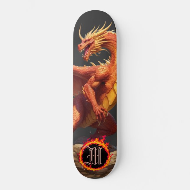 *~* Element AP88 Elemental Dragon Fierce Flame Skateboard (Front)