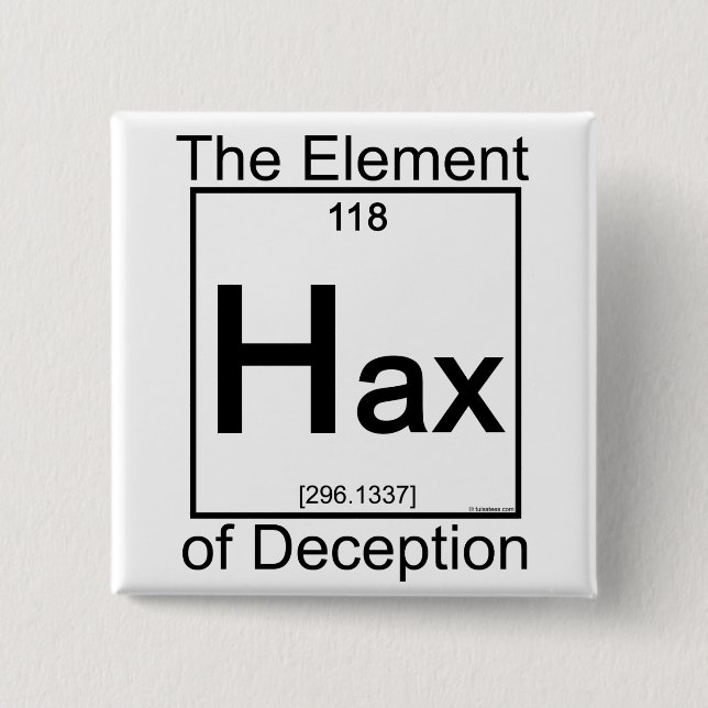 Element HAX 15 Cm Square Badge (Front)