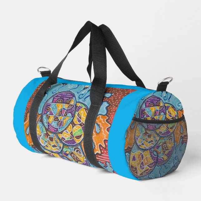 Elemental Abstract Surf  Duffle Bag (Right Corner)