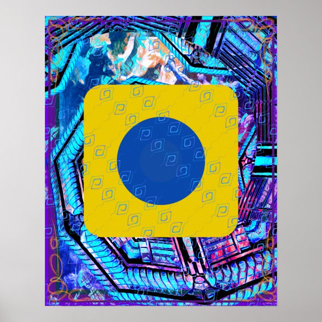 Elemental Air Within Earth Meditation Aid Tattva Poster (Front)