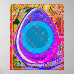 Elemental Air within Ether Meditation Aid Tattva Poster