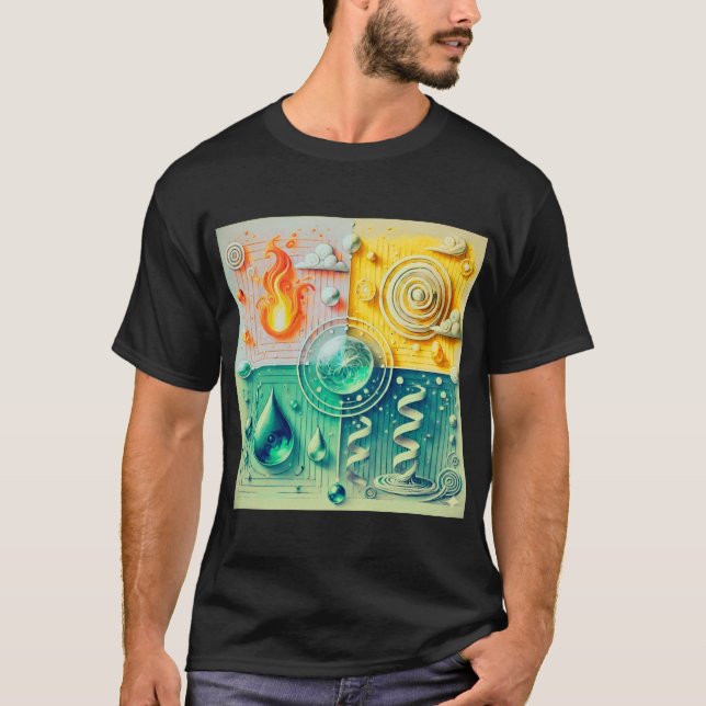 elemental balance abstract design 2026 T-Shirt (Front)