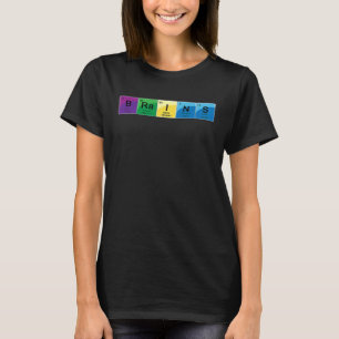 Elemental Brains Periodic Table Word T-Shirt