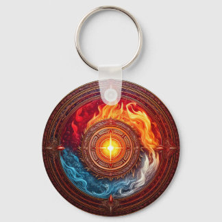Elemental Circle Of Power Key Ring