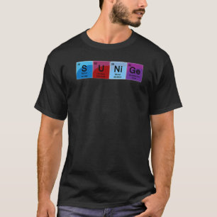 Elemental Genius Periodic Table Word   T-Shirt