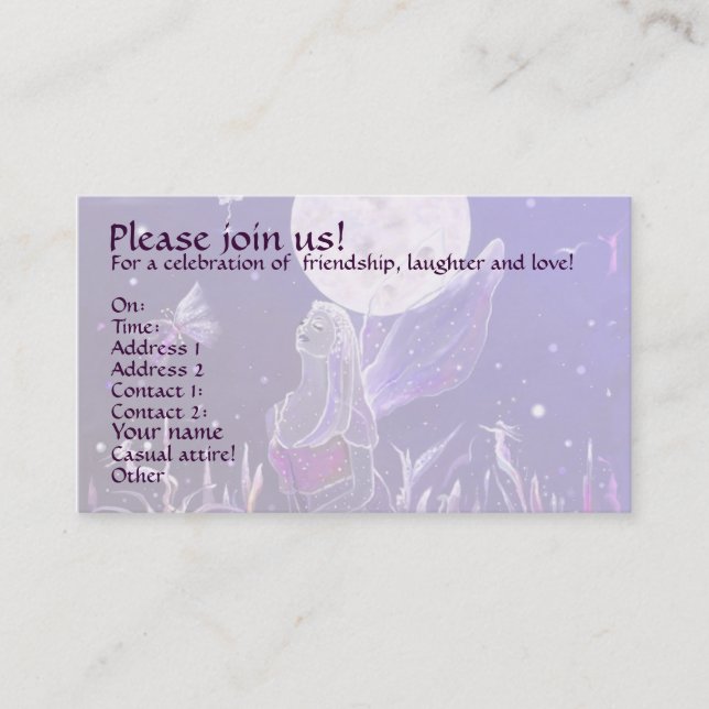 Elemental Kingdom, invitation (Front)