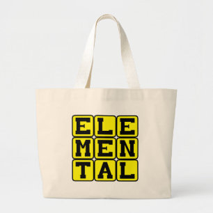 Elemental, Mythic Being Large Tote Bag