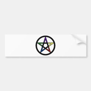 Elemental Pentacle Bumper Sticker