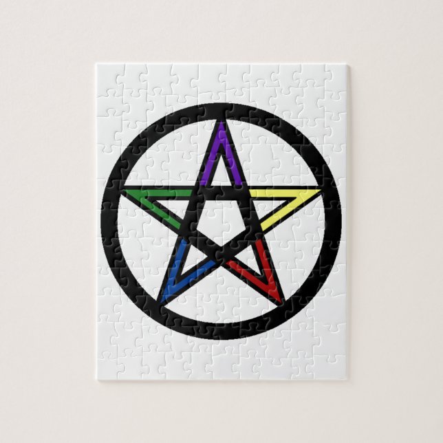 Elemental Pentacle Jigsaw Puzzle (Vertical)
