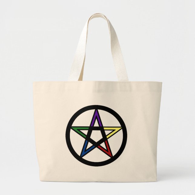 Elemental Pentacle Large Tote Bag (Front)