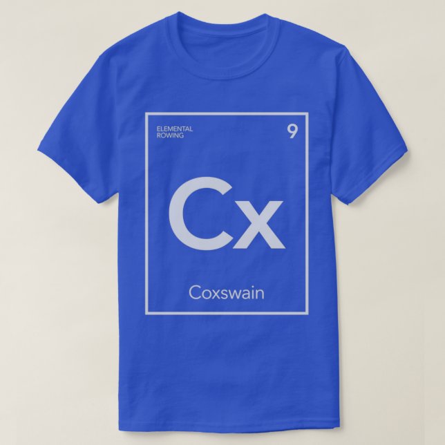 Elemental Rowing Coxswain T-Shirt (Design Front)