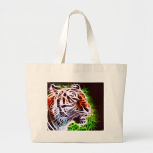 Elemental Tiger Large Tote Bag