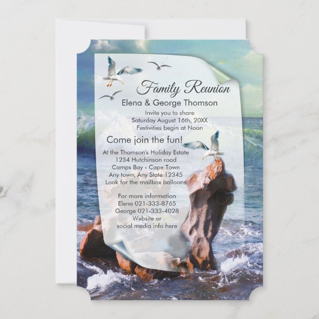 Elemental Water Power  Invitation (Front)