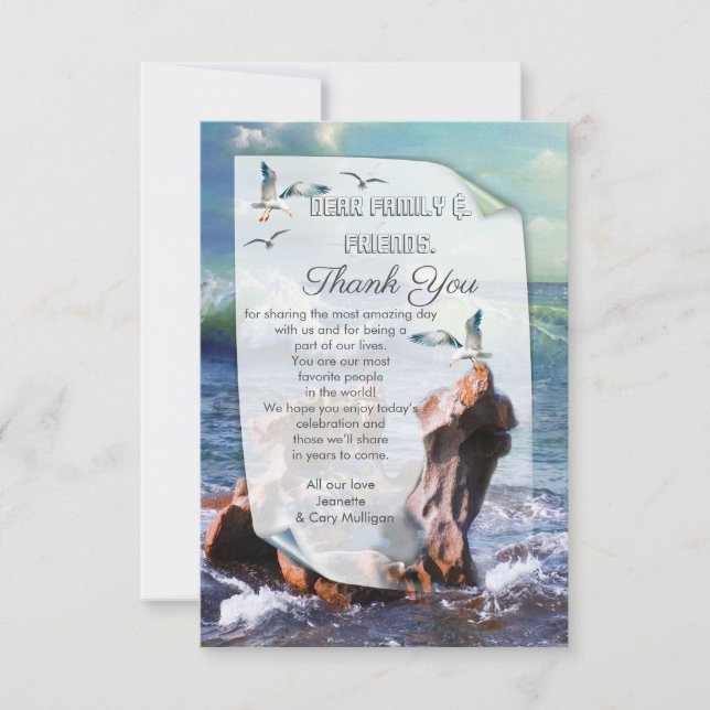 Elemental Water Power Thank You RSVP Card (Front)